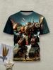 Boys Transformers Bumblebee Optimus Prime All Over Print T Shirt Children Casual Short Sleeve Tops