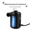 Portable Dual-Use Inflatable Air Pump with Digital Display for Camping