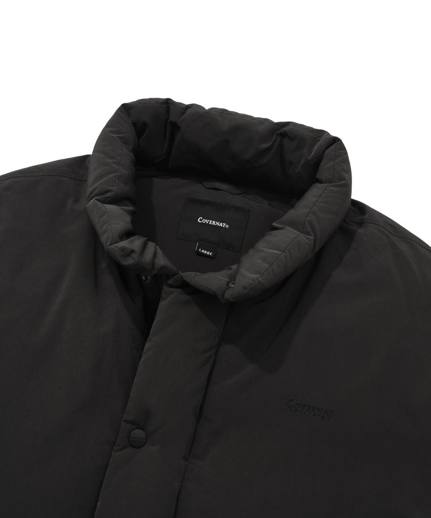 COVERNAT Rds Below Down Short Puffer Charcoal