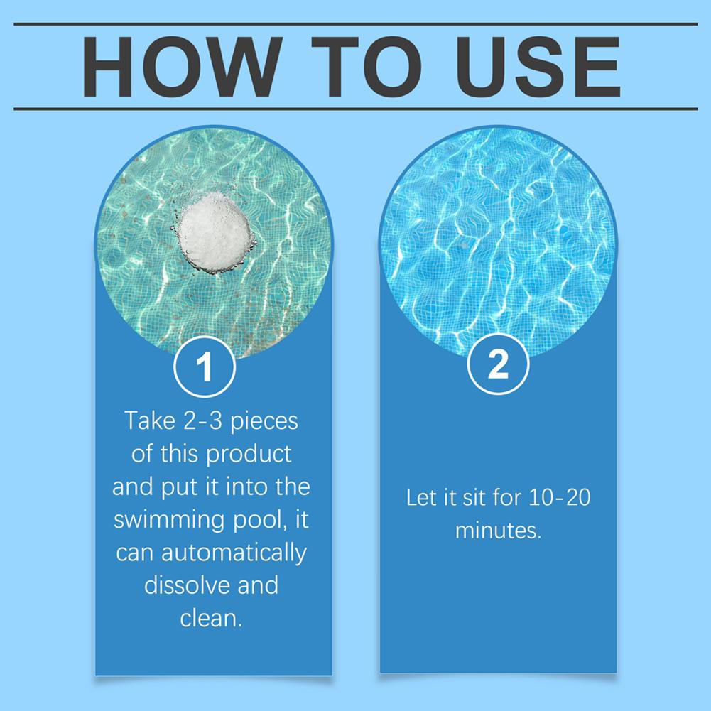 Swimming Pool Cleaning Sustained-release Tablets Inground Pool Water Clarifier Hot Tub Clarifier Pool Cleaning Tablets New