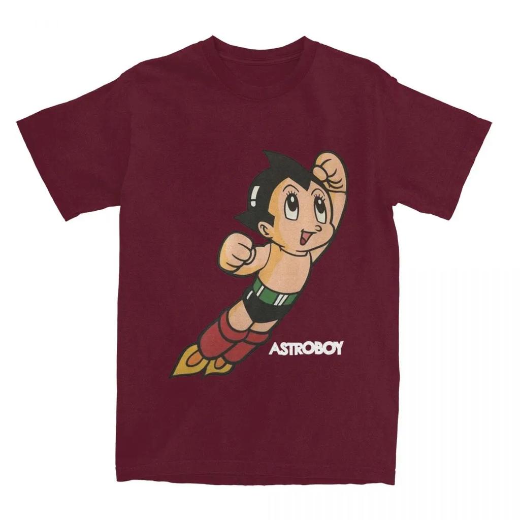 Vintage Astroboy Anime Robot Astro Boy Space T Shirts Men Cotton Funny T-Shirt O Neck Tees Short Sleeve Tops Plus Size