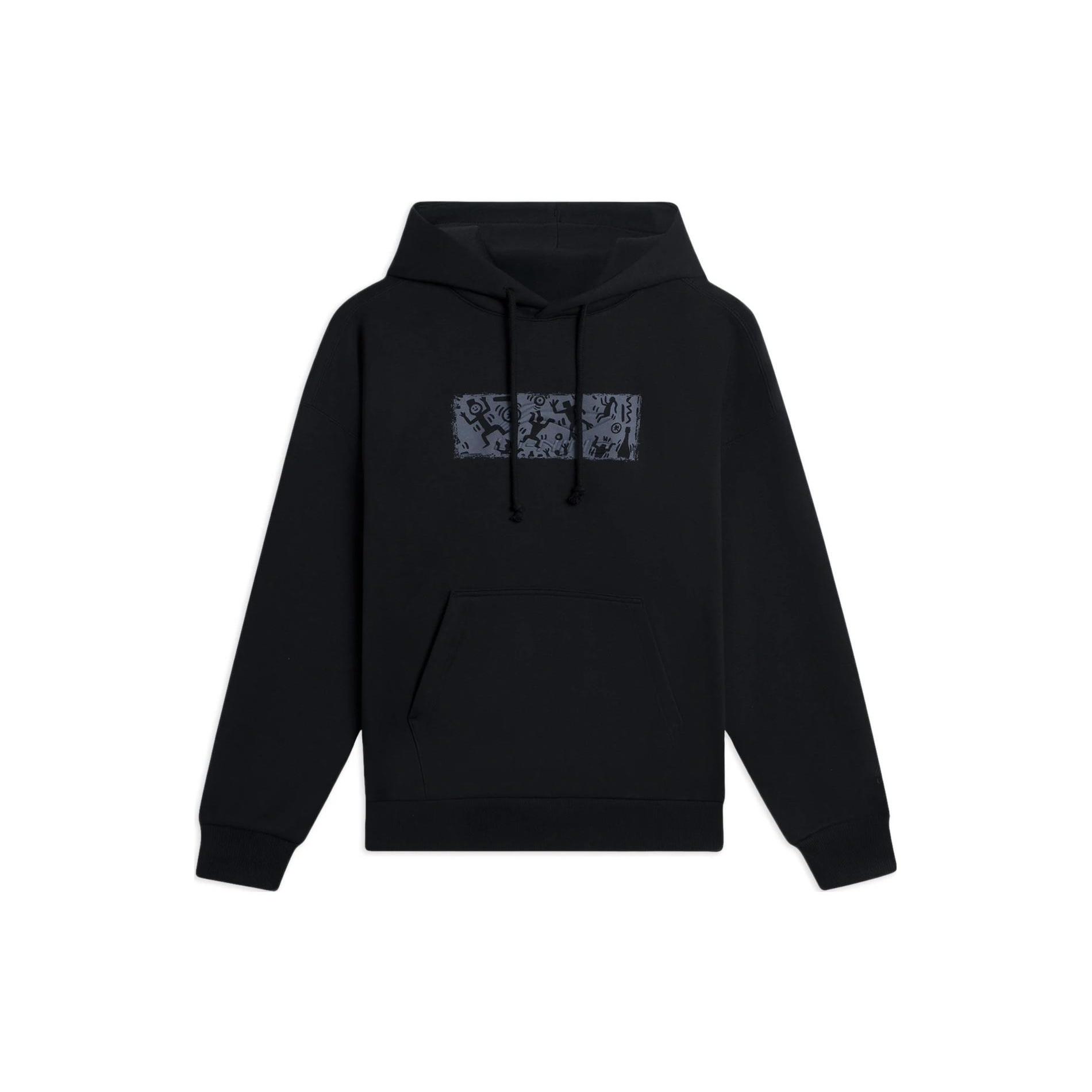 Li-Ning Graphic Hoodie Black Men s AWDSB43-1 S