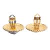 CHANEL Engraved, large Gold Plated Earring Gold Plated gold Women Used