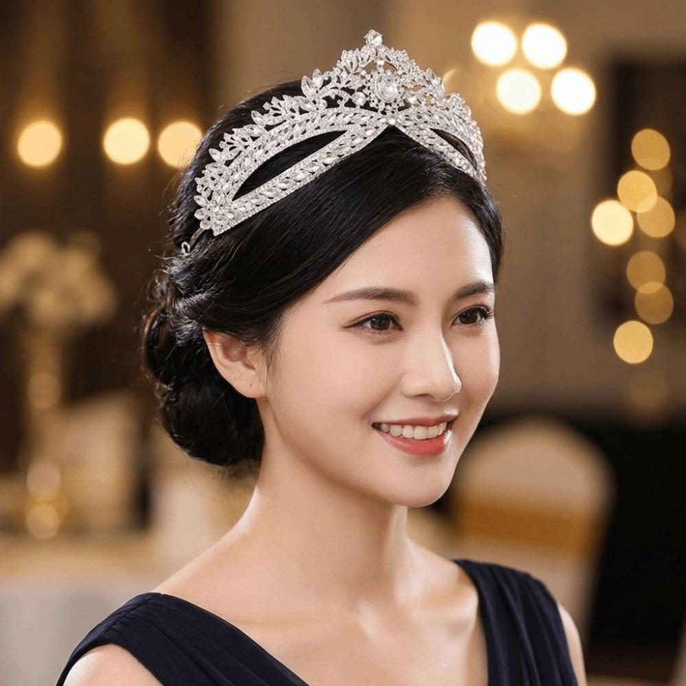 Baroque Style Wedding Crystal Crown Gorgeous Design Queen Crown Bridal Tiara  Bridal Accessories