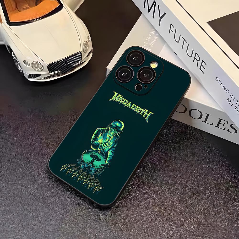 Rock Band M-Megadeth Phone Case For 16 Pro Max Iphone 17 Pro Max 14 15 Plus 12 13 11 Pro Xr X Xs SE Back Cover