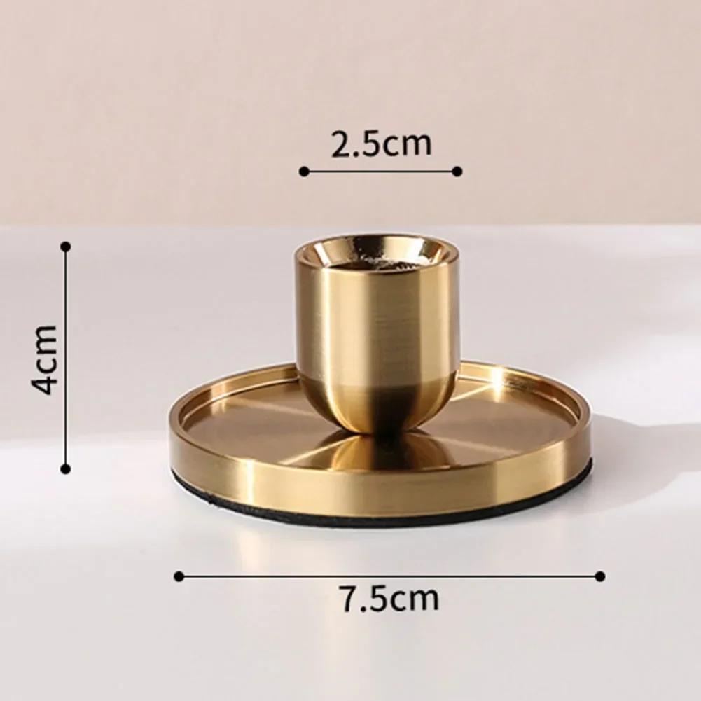 Table Crafts Candlestick Yard Garden Outdoor Living Home Supplies Aluminium Golden Home Decor Wedding Celebrations