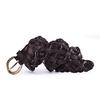 Vintage Cowhide Braided Belt for Women Simple Fashion Pin Buckle Jeans Accessories New Student Versatile Belt
