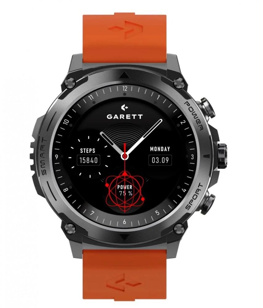 SMARTWATCH GARETT ATOM BLACK STEEL