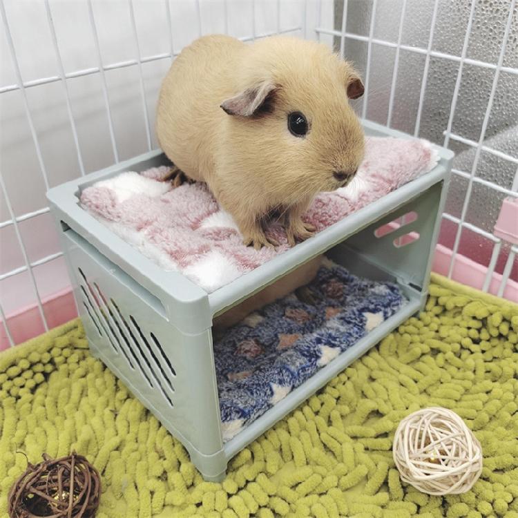 Piętrowe łóżko dla chomika Kącik dla małych zwierząt Ciepły domek-gniazdo Akcesoria