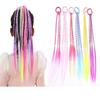 12 Kids Faux Braids, Girls' Colored Hair Extensions Ponytails, Hairbands Elastic Bands Colored Braid Hairpieces Ponytails, Girls' Elastic Band Hair