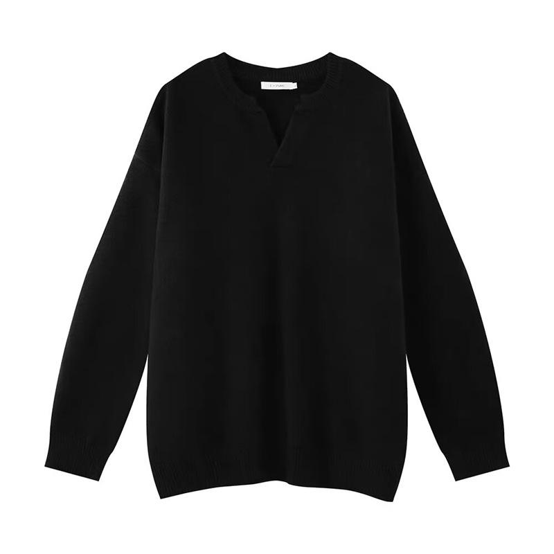 

Men s Retro Korean V-Neck Wool Sweater - High-Quality Autumn/Winter Style 2XL