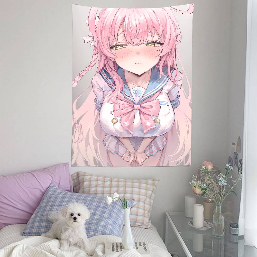 Heet Schattig Kawaii Meisje Urawa Hanako Blue Archive Populair Kamer Decoratie Wandkleed Kunstkamer Huisdecoratie Wandkunst Decor
