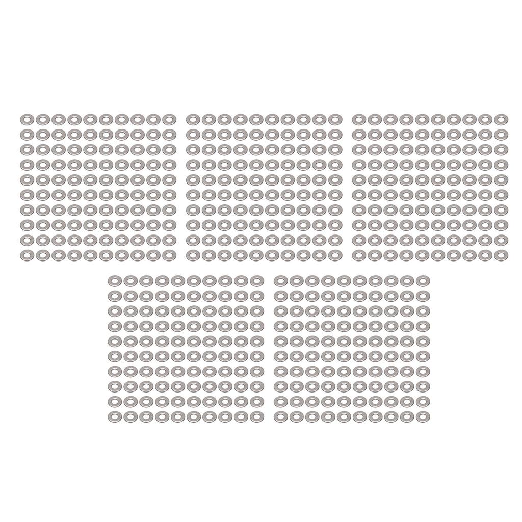 500Pcs 4x10x1mm Stainless Steel Flat Washers Anti Loosing Protective M3 Screw Washer Set