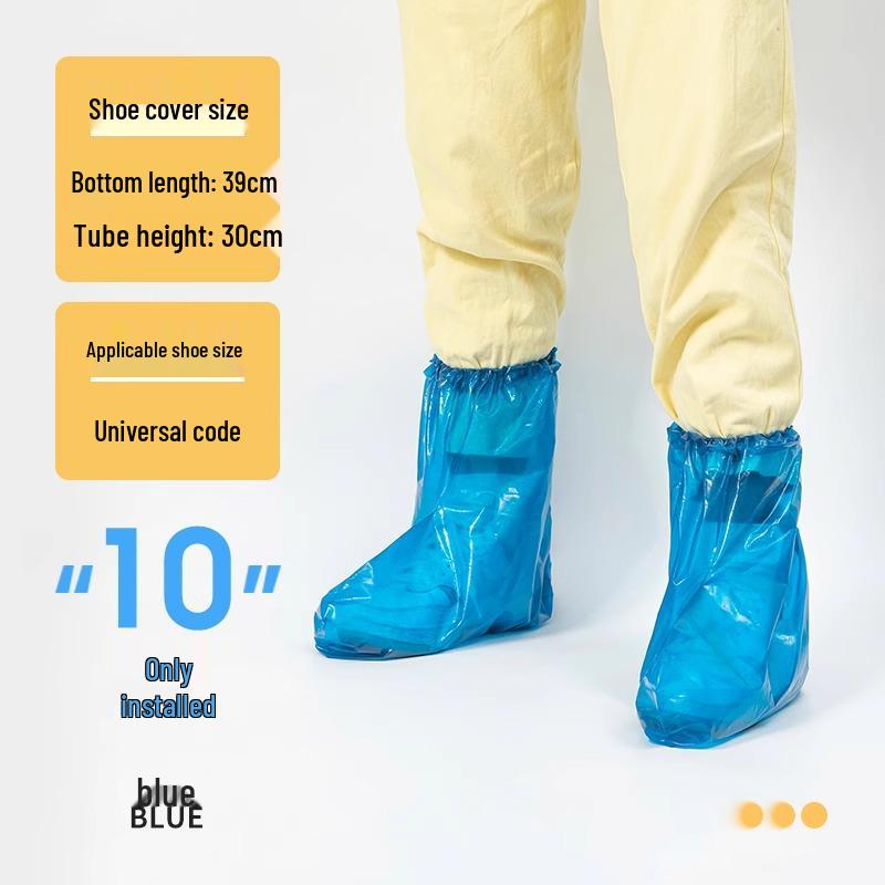 

Waterproof Anti-Slip Thickened Rain Shoe Covers for Men & Women: Mid-Calf Outdoor Wear-Resistant Overshoes One Size