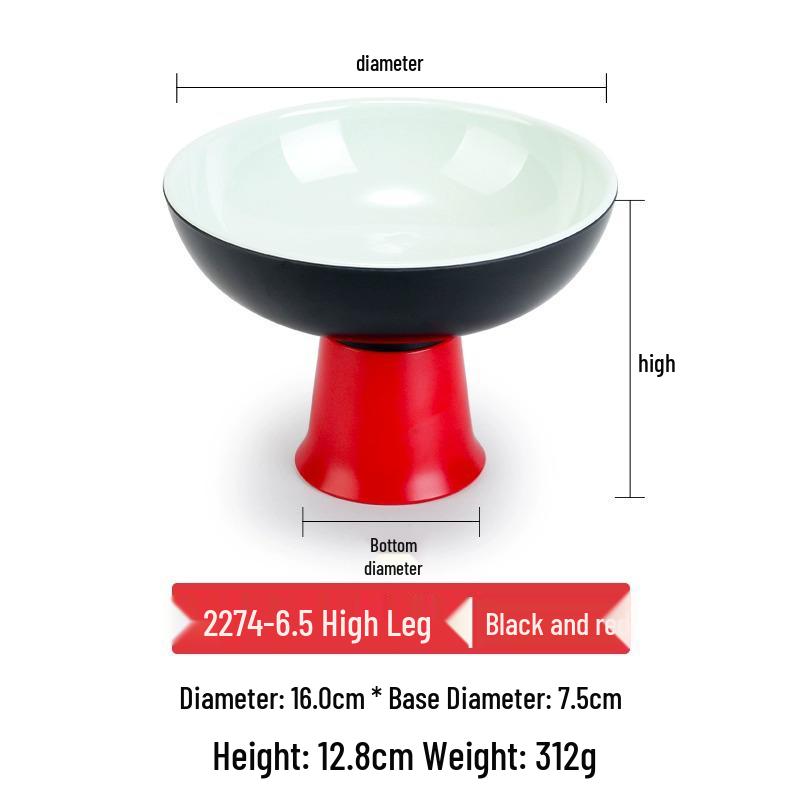Creative Melamine Pedestal Bowl for Restaurants: Perfect for Hot Pot, Ice Cream, Shaved Ice, and Desserts