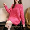 Plus Size Children's Clothes Sweater Women's Mid-length Hand-woven Sweater Thickened