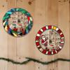 Christmas Mirror Decorative Pendants, Hole-free Mirror Wall Decorations, Reflective Decorative Mirror Stickers