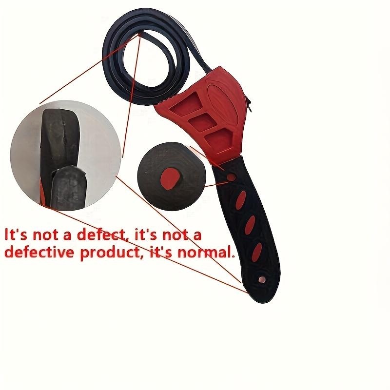 1 Stück Verstellbarer Riemenschlüssel - Multifunktionaler Ölfilterabzieher, Bandschlüssel, Kettenschlüssel und Riemenöffner - Langlebiges Demontagewerkzeug