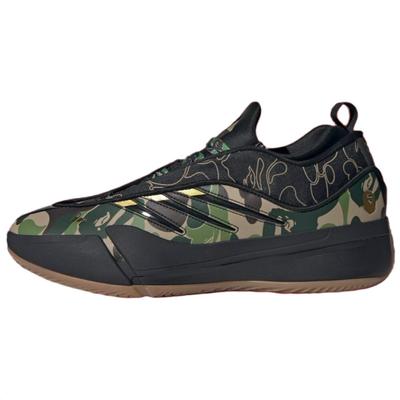 Dame 9 Bape Schwarz Grün Sneakers JH6358