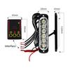 4 in 1 Car Front Grille Lighting Police LED Emergency Strobe Warning Lights Fireman Flash Beacon Signal Lamp Yellow White 12V