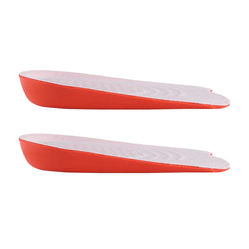 GEL Heightening Half Pad for Men and Women Thickened Invisible Inner Heightening Insole Soft Sports Non-slip Shock Absorption Heel Half Size Pad