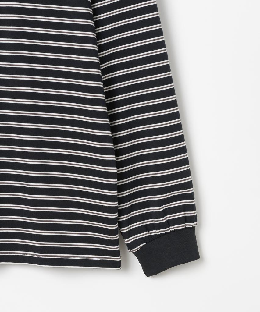 MILLO ARCHIVE Layered Stripe Long Sleeve [Black]