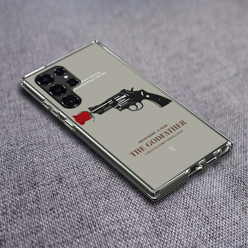 --The Godfather Phone Case For Samsung Galaxy S24 S23 S21 S20 FE S22 S26 Ultra S25 Edge S10 Plus Cover Clear TPU Capa Shell Coqu