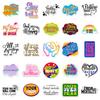 50 Butterfly Short Sentence Stickers Ins Style Decorative Suitcase Notebook Helmet