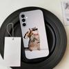 Thinking Surprised Cat  Phone Case For Samsung Galaxy A73,A72,A71,A70,A53,A52,A51,Others Soft Black Cover