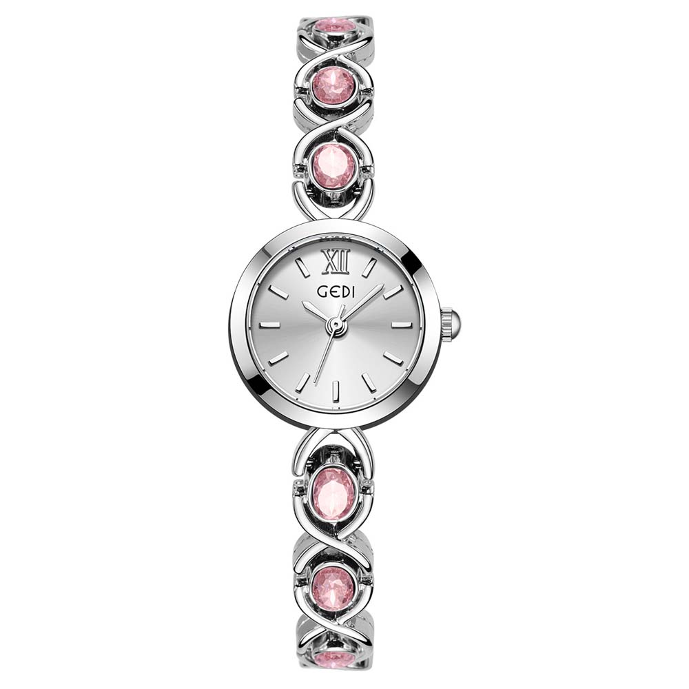 GEDI NEW Women's Quartz Watch Luxury Niche Design Bracelet Watch Exquisite Diamond-Studded Women's Watch Ladies Dress Gifts