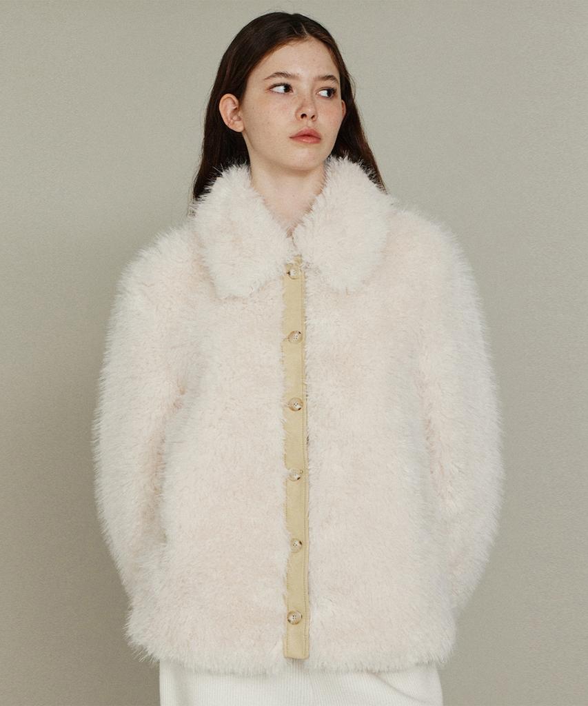 Itov Seoul Button Fur Jacket Iv