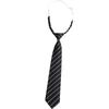 Black Tie Japanese Academy Style No-Iron Shirt with Decorative Bow Tie - Women DK Hand-Knit Grey Stripe for Men
