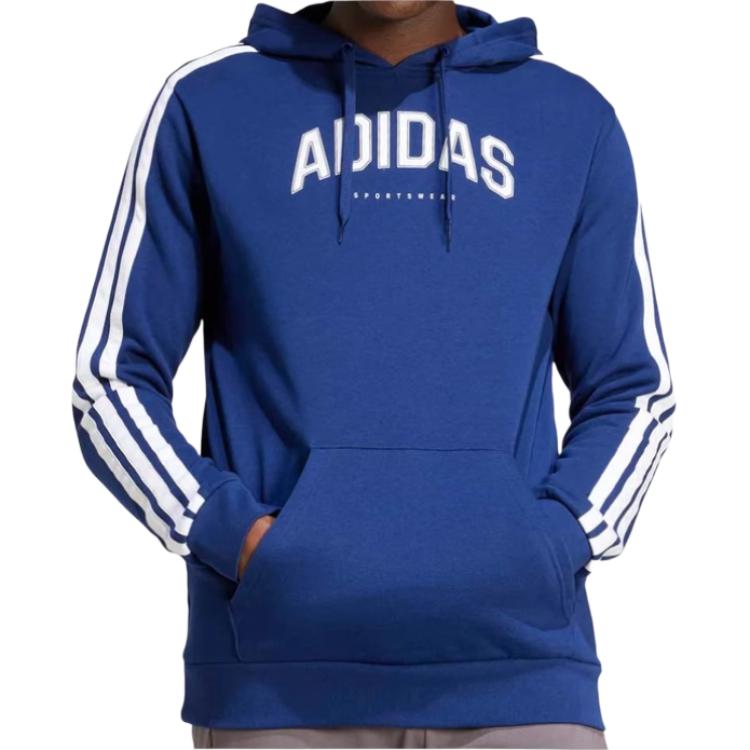 Adidas Sweatshirts Men's Blue Hooded Moderate Other JV6502