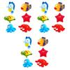 Conjunto de 18 Peças de Brinquedos de Banho para Bebê Design Criativo de Vida Marinha Cores Sortidas