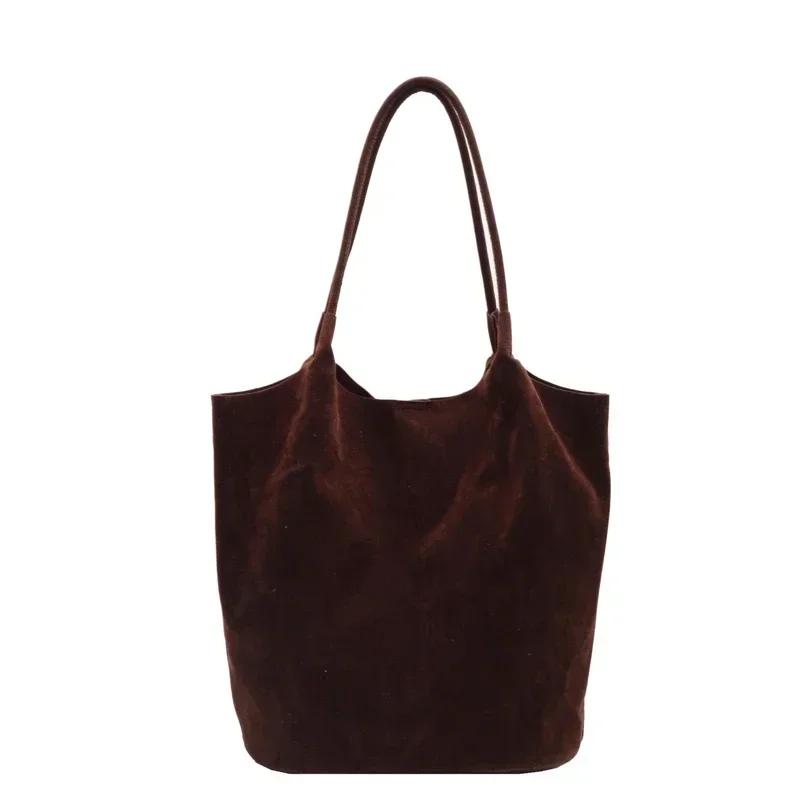 Solid Pu Versatile Tote Bag Sewing Thread High Capacity Women's Handbag Popular and Bestselling Commuting Casual Shoulder Bag