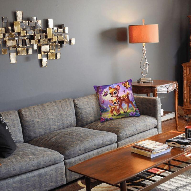 Custom Disney Film Bambi Cartoon Luxury Pillow Cover Living Room Decoration Anime Deer Cute Car Cushion