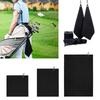 2Pcs Golf Towels,Microfiber Merbau Pattern Golf Towel for Men Women Golf Gifts Black Golf Towel with Carabiner Clip