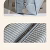 Simple Zipper Travel Cosmetics Bag Large-Capacity Organizer Toiletry Bag Striped Makeup Storage Bag Students