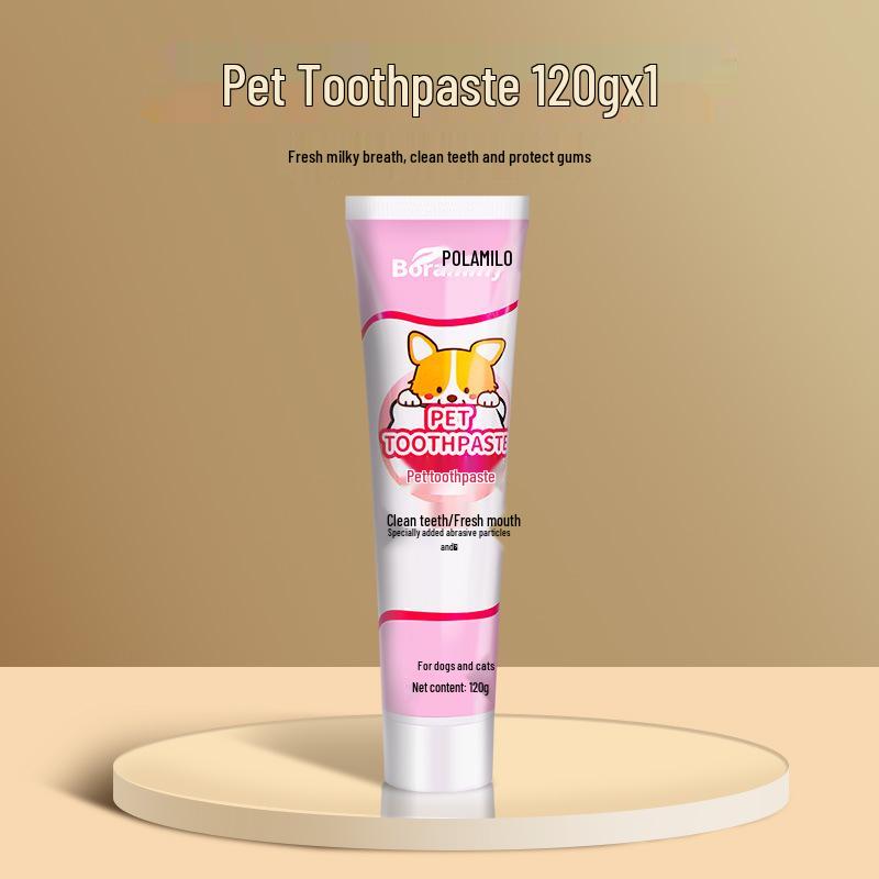 

Набір зубної щітки та їстівної зубної пасти для домашніх тварин - Освіжувач дихання та засіб для чищення зубів для котів і собак