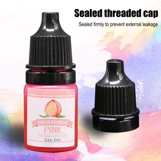 Corante para Resina Epóxi 5ml Corante para Resina Altamente Concentrado Pigmento Líquido Corante de Resina para Joias DIY Artesanato Coloração de Resina AB