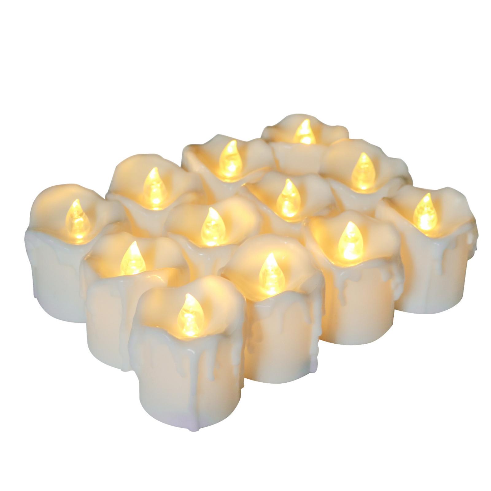 

Simulated Teardrop Electronic Candle Lights For Proposals Small Tea Lights For Decoration Christmas Candles One Size белый