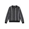 Stussy FW22 Striped Crew Neck Pullover Sweater Unisex sweater Black 117148