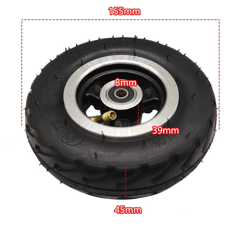 6X2 Dolgu Lastikler 6 İnç Scooter Lastiği İç Lastik Seti 150x50 Elektrikli Scooter Tekerlekli Sandalye Kamyonet Elektrikli Scooter F0 Pnömatik Lastikler