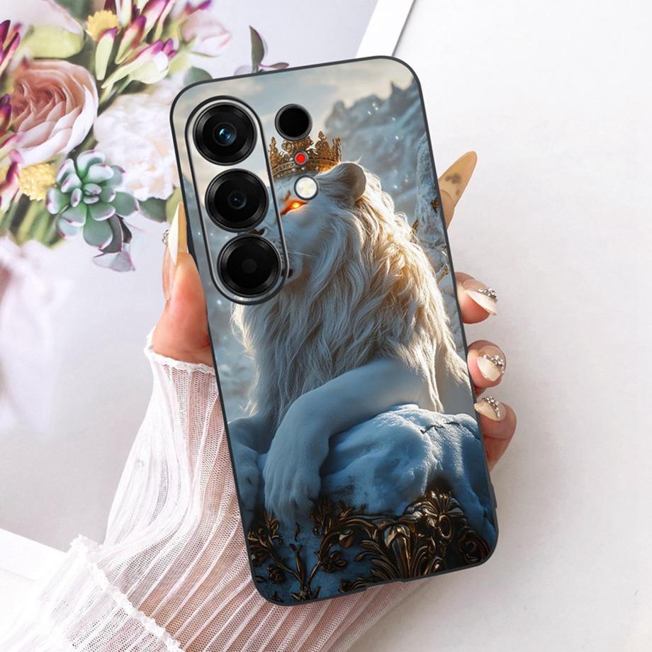 Flower Cartoon Fashion Design Phone Case For Tecno Camon 50 4G CN5 Camon50 Funda Soft Lisquid Silicone Shockproof Back Cover