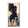 Animal Black Horse Case Phone Cover for Samsung Galaxy S24 S25 Ultra S23 Plus S22 + S21 S20 FE S10 S25 Edge Trend Fundas