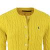 Polo Ralph Lauren Solid Color Single-Breasted Round Neck Long Sleeve Knit Sweater Women Sweater Yellow 211891643-011