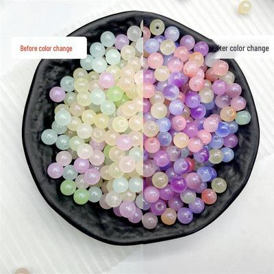UV-farbveränderliche Lampwork-Perlen für DIY-Armbänder und Schmuckzubehör