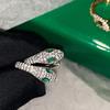 S925 Silver Snake-Shaped Hoop Earrings with Micro-Paved Zirconia - Retro Fashion for Women