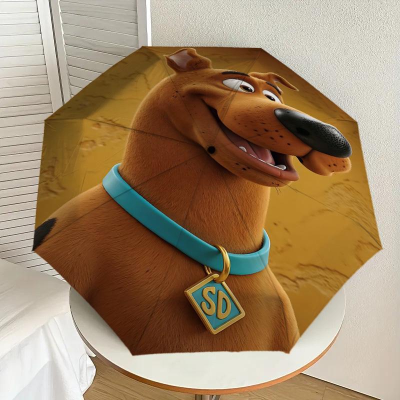 1PC Warner Scooby-doo Sd Automatic Open/Close Umbrella with Windproof, 52-Rib Sturdy Canopy, Durable Ribs1269A