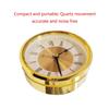 Stylish 89mm / 3.5in Round Clock Insert with Roman Numeral Clear Sleeves Clock for Office Display and Gift
